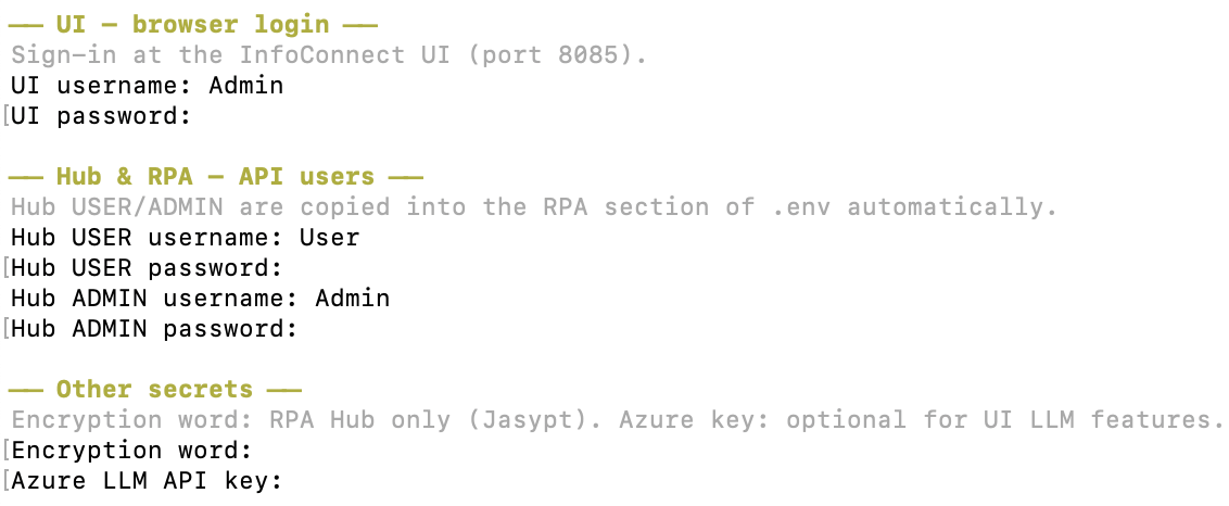 Credentials